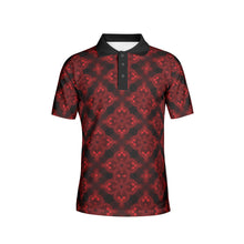 Load image into Gallery viewer, Deep Ruby Men&#39;s Polo Shirts