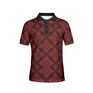 Deep Ruby Men's Polo Shirts