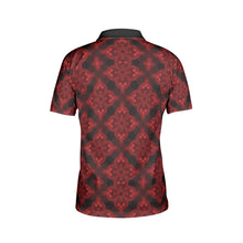 Load image into Gallery viewer, Deep Ruby Men&#39;s Polo Shirts