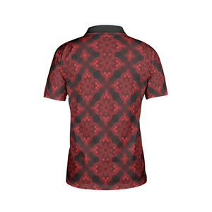 Deep Ruby Men's Polo Shirts