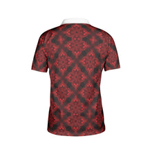 Load image into Gallery viewer, Deep Ruby Men&#39;s Polo Shirts