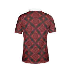 Deep Ruby Men's Polo Shirts