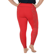 Load image into Gallery viewer, Mexico Red All-Over Print Plus Size Leggings