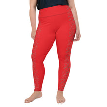 Load image into Gallery viewer, Mexico Red All-Over Print Plus Size Leggings