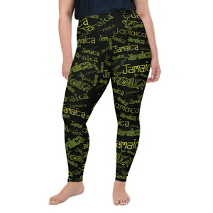 Jamaica All-Over Print Plus Size Leggings