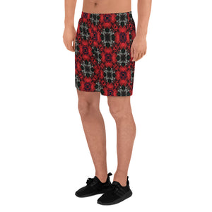 Iced Rose Bush Men's Athletic Long Shorts
