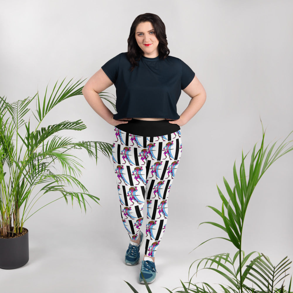 Call Me Sensei All-Over Print Plus Size Leggings