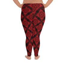 Load image into Gallery viewer, Deep Ruby Plus Size Leggings