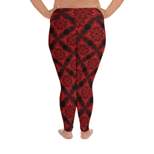 Deep Ruby Plus Size Leggings