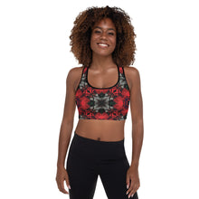 Load image into Gallery viewer, Iced Rose Bush Padded Sports Bra