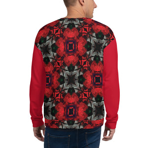 Iced Rose Bush Unisex Sweatshirt