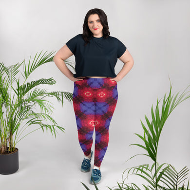 Red Cyborg  Plus Size Leggings