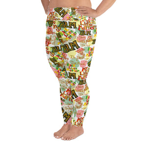 Black Lives Matter All-Over Print Plus Size Leggings