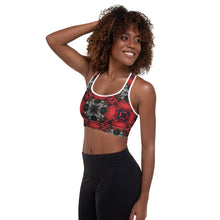 Load image into Gallery viewer, Iced Rose Bush Padded Sports Bra