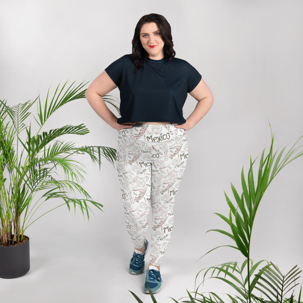 Mexico All-Over Print Plus Size Leggings