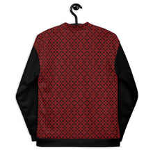 Load image into Gallery viewer, Deep Ruby Unisex Bomber Jacket