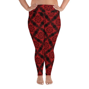 Deep Ruby Plus Size Leggings