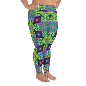 Abducted All-Over Print Plus Size Leggings