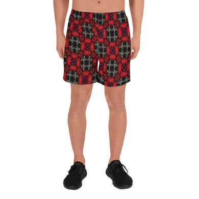 Iced Rose Bush Men's Athletic Long Shorts