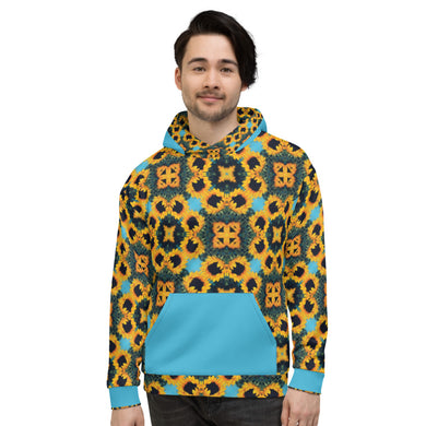 Dancing in the Sun Blue Hood Unisex Hoodie