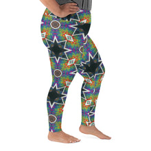 Load image into Gallery viewer, Galatic Star Plus Size Leggings