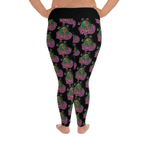 Knatty Gyal All-Over Print Plus Size Leggings