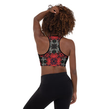 Load image into Gallery viewer, Iced Rose Bush Padded Sports Bra