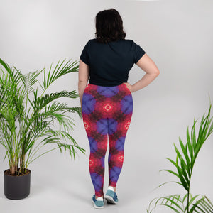 Red Cyborg  Plus Size Leggings