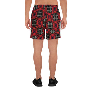 Iced Rose Bush Men's Athletic Long Shorts
