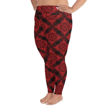 Load image into Gallery viewer, Deep Ruby Plus Size Leggings