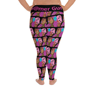 G@mer Gurl All-Over Print Plus Size Leggings