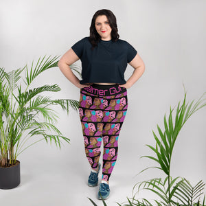 G@mer Gurl All-Over Print Plus Size Leggings