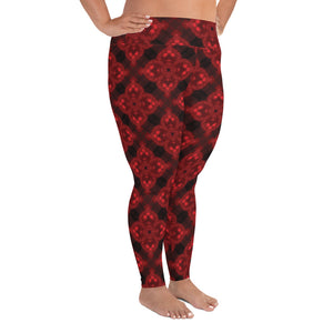 Deep Ruby Plus Size Leggings