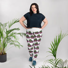 Load image into Gallery viewer, Knatty Gyal All-Over Print Plus Size Leggings