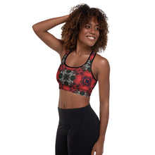 Load image into Gallery viewer, Iced Rose Bush Padded Sports Bra