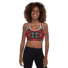 Load image into Gallery viewer, Iced Rose Bush Padded Sports Bra