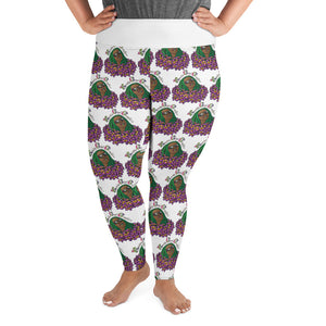 Knatty Gyal All-Over Print Plus Size Leggings