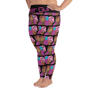 G@mer Gurl All-Over Print Plus Size Leggings